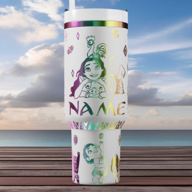 Moana - 40oz - Laser engraving design - SVG digital file