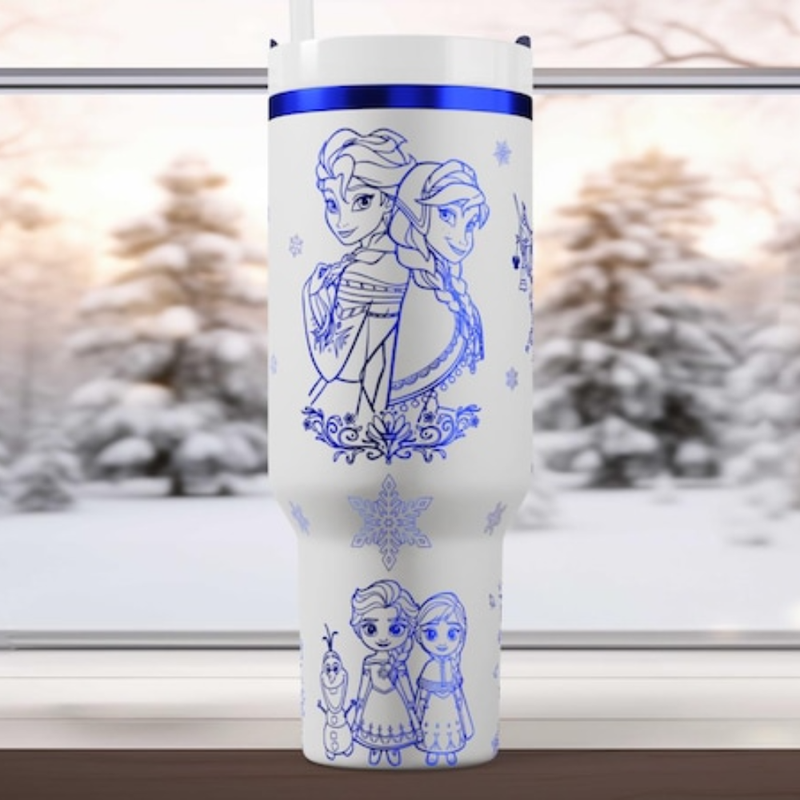 Frozen - 40oz - Laser engraving design - SVG digital file