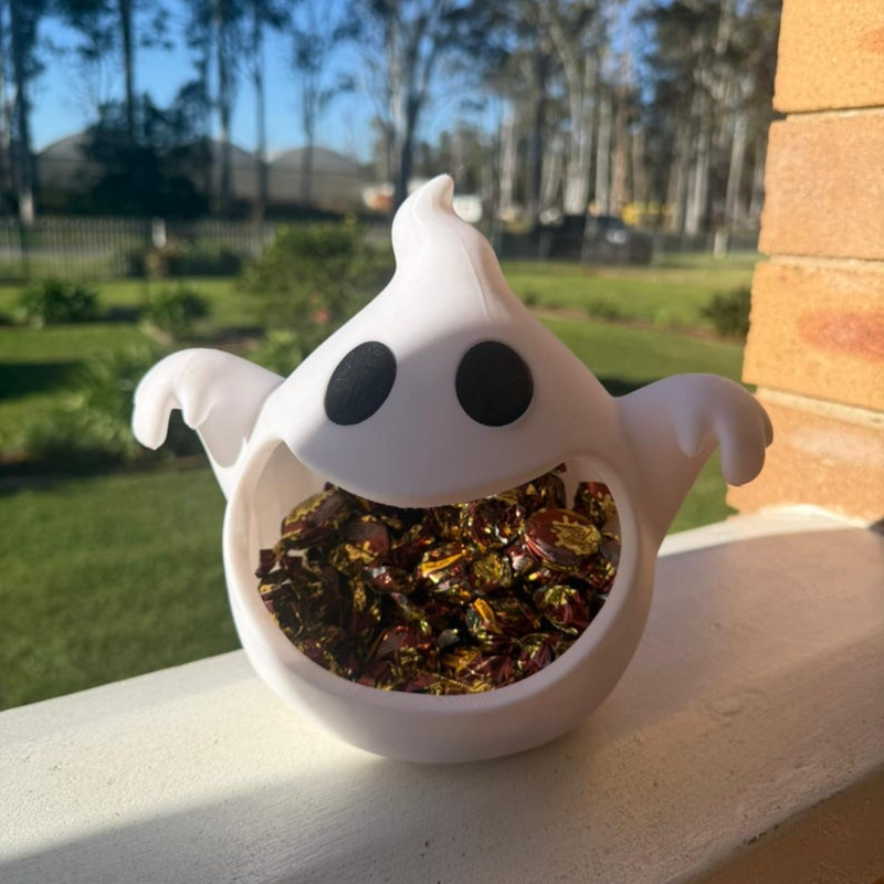 3D Printed Ghost Candy Bowl – Decorative Holder
