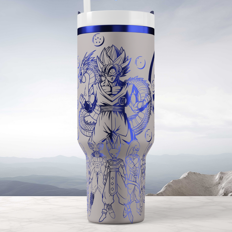 Dragon Ball Z - 40oz - Laser engraving design - SVG digital file