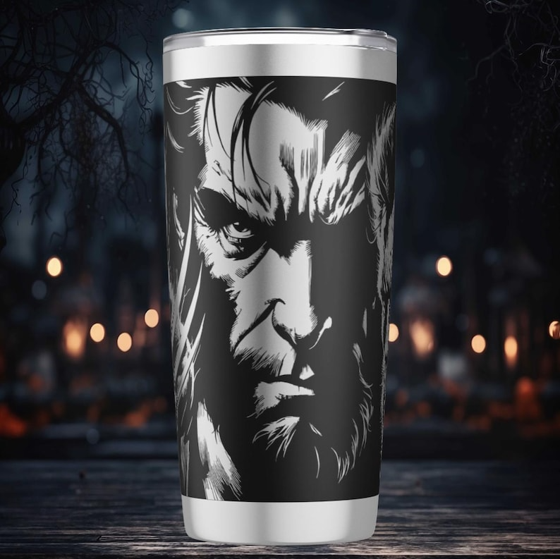 Wolverine - 20oz - Laser engraving design - SVG digital file
