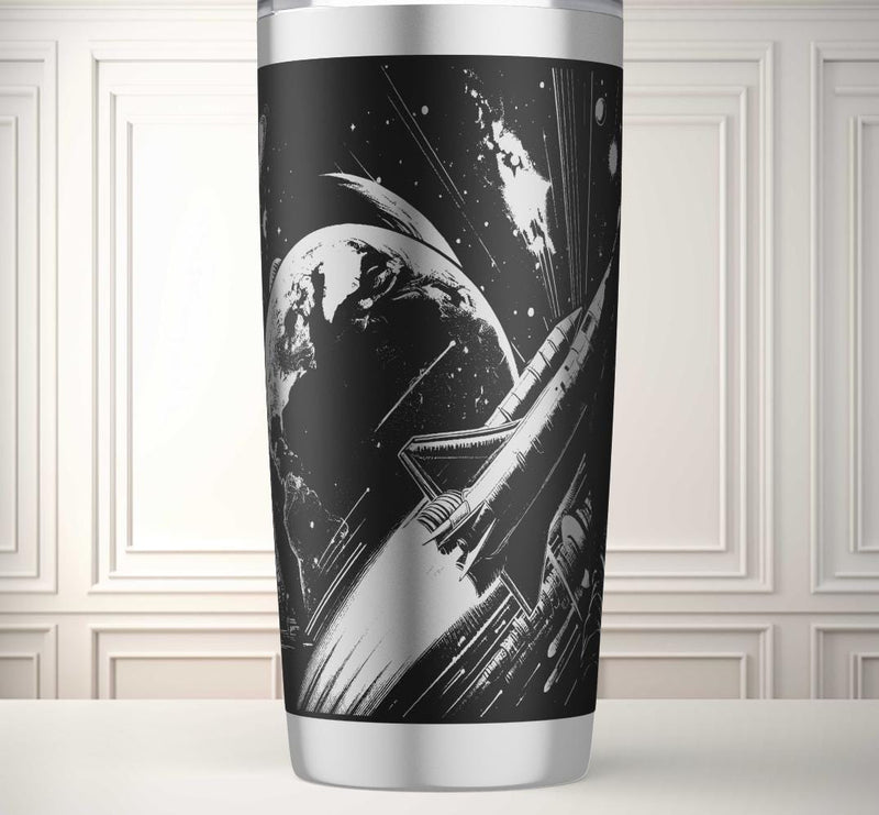 Astronaut - 20oz Cup - Laser engraving Design - Digital file SVG