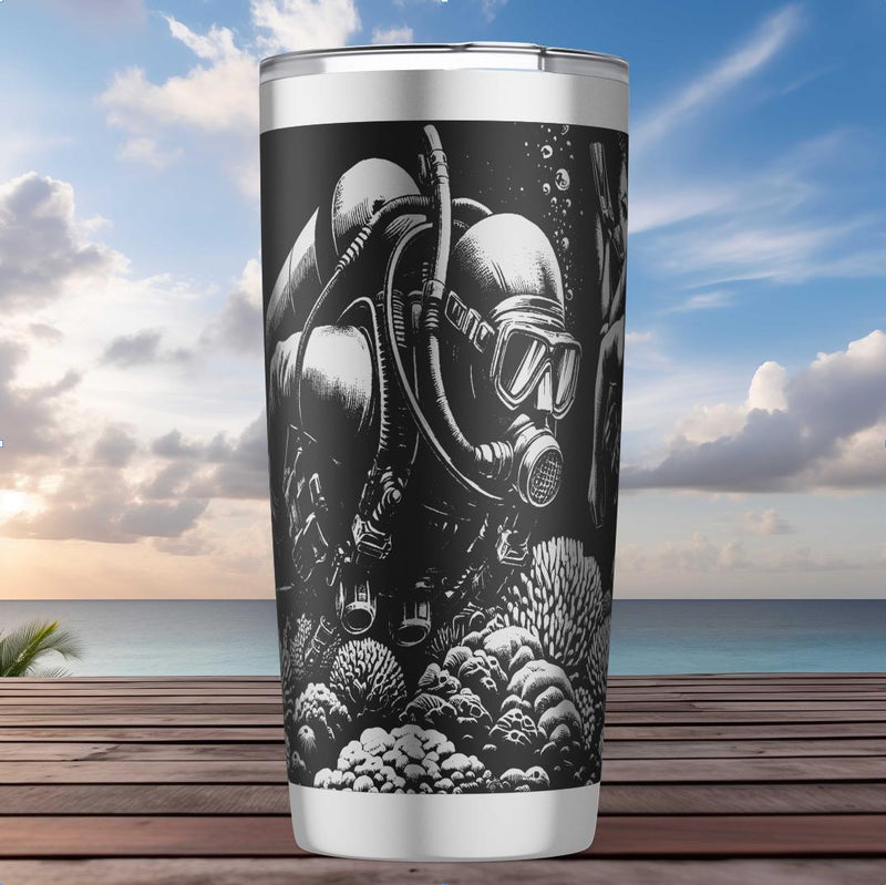 Shark - 20oz Cup - Laser engraving Design - Digital file SVG