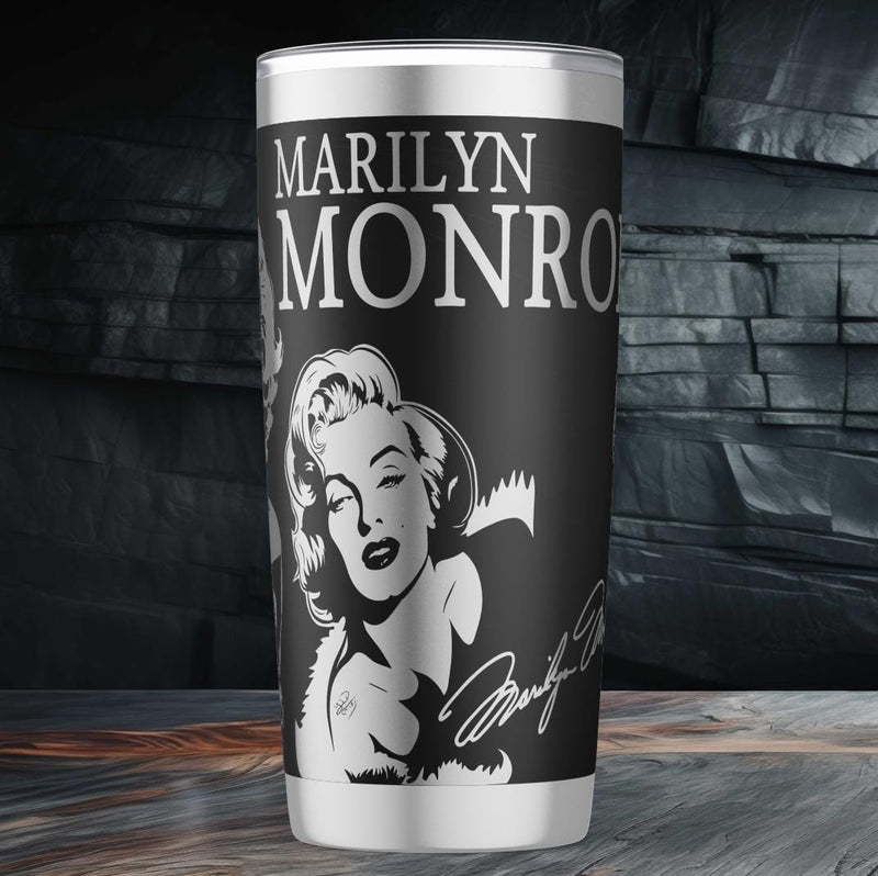 Merilyn Monroe - 20oz Cup - Laser engraving Design - Digital file SVG