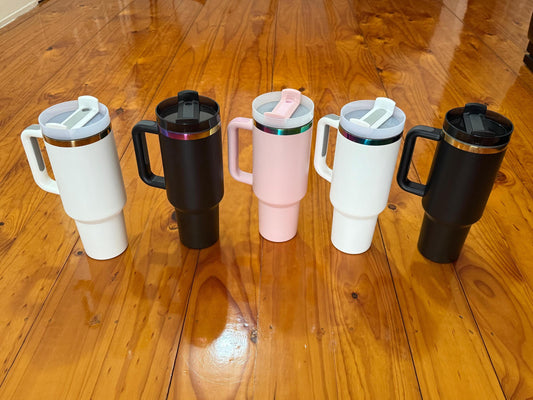 Laser Engraved  40oz Tumbler - Durable Powder-Coated Finish