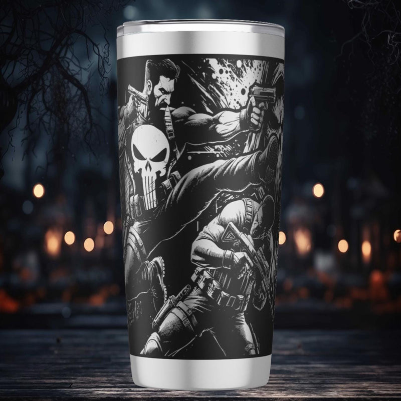 Punisher - 20oz Cup - Laser engraving Design - Digital file SVG