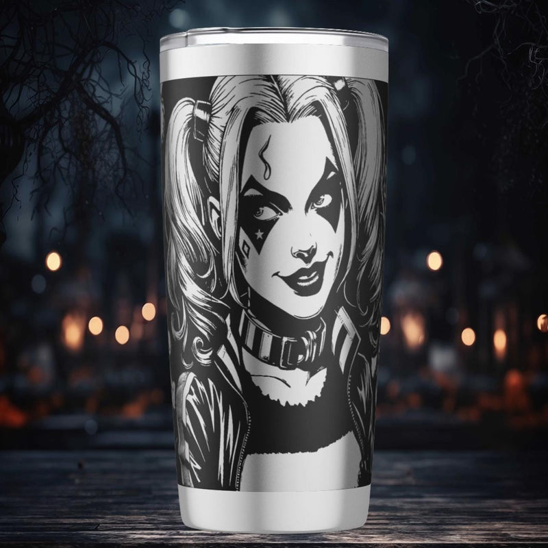 Harley Quinn- 20oz Cup - Laser engraving Design - Digital file SVG