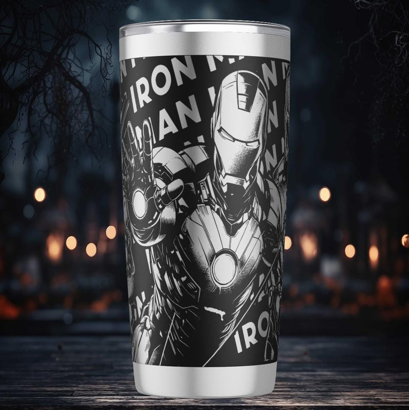 Iron Man - 20oz Cup - Laser engraving Design - Digital file SVG
