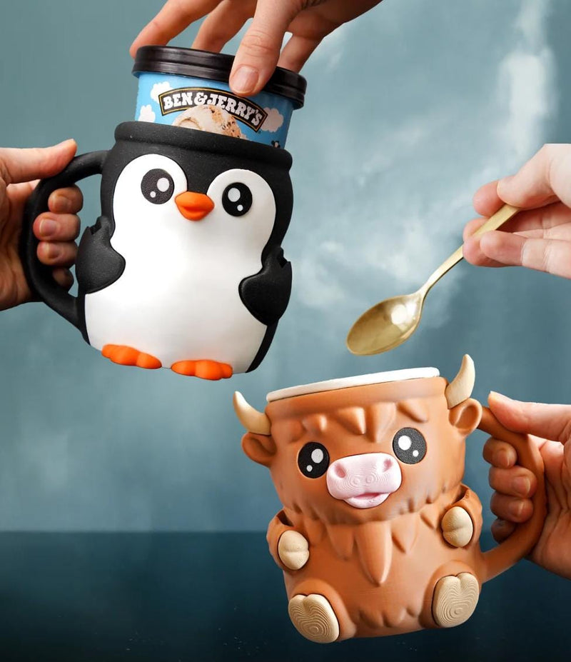 Animals Ice Cream Pint Holder - Highland