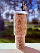 Harry Potter - 40oz Tumbler – FREE Stainless Steel Rainbow Straw and Straw Cap