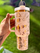 Harry Potter - 40oz Tumbler – FREE Stainless Steel Rainbow Straw and Straw Cap