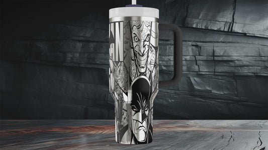 Batman - 40oz - Laser engraving design - SVG digital file